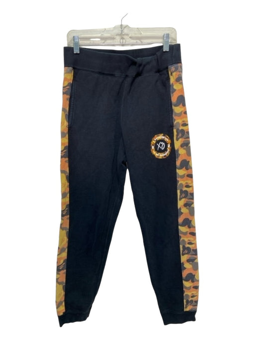 Bape AS IS Size L Black & Orange Cotton Blend Camo Jogger Men's Sweatpants L