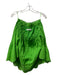 Trina Turk Size Est M Apple Green Cotton Blend Off Shoulder Ruffle Collar Top Apple Green / Est M