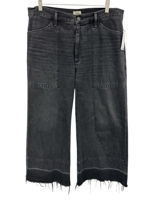 Citizens of Humanity Size 32 Black Wash Cotton Denim Zip Fly High Rise Jeans Black Wash / 32