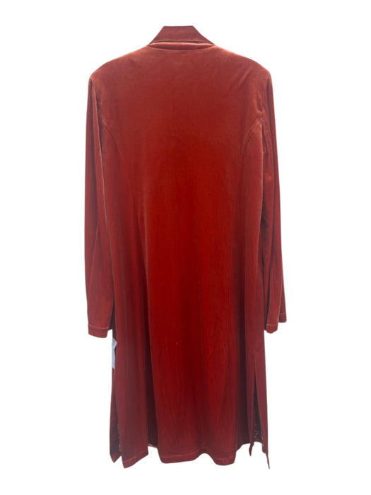 skies are blue Size L Red Polyester Blend Velvet Lapel Duster Jacket Red / L