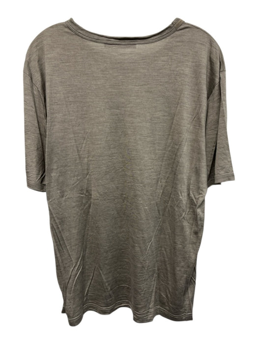 Dolce & Gabbana Size 42 Gray Cotton Heathered T shirt Crew Men's Short Sleeve Gray / 42