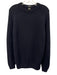 Boss Size XL Navy Blue Cashmere Solid Crew Neck Men's Sweater Navy Blue / XL