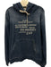 Dolce & Gabbana Size 42 Blue Cotton Blend Words Hoodie Denim Men's Jacket Blue / 42