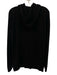 Maison Montagut Size L Black Cashmere Solid Hoodie Zip Up Men's Sweater Black / L
