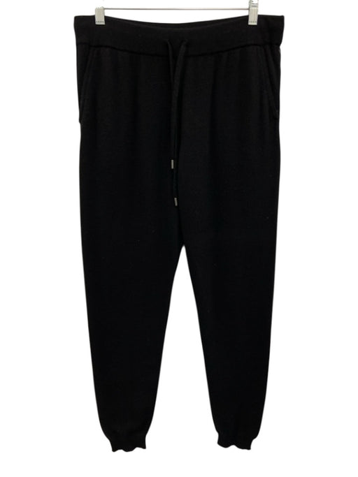 Maison Montagut Size M Black Cashmere Solid Jogger Knit Men's Pants Black / M