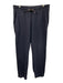 Moncler Size L Blue Cotton Solid Jogger Men's Pants Blue / L