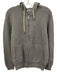 Gran Sasso Size 52 Gray Wool Ribbed Hoodie Zip Up Men's Jacket Gray / 52