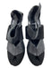 Pierre Hardy Shoe Size 40 Black Suede & Leather Peep Toe Velcro Block Heel Pumps Black / 40