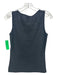 St. John Size P Black Acetate & Wool Knit Sleeveless Sequin Design Top Black / P