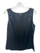 St. John Size S Black Triacetate Blend Satin Sleeveless Darted Cami Top Black / S
