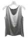 St. John Size S Light Gray Triacetate Blend Satin Sleeveless Darted Cami Top Light Gray / S