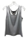 St. John Size S Light Gray Triacetate Blend Satin Sleeveless Darted Cami Top Light Gray / S