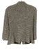 St. John Size 4 Gray & White Wool & Rayon Long Sleeve Knit One Button Skirt Set Gray & White / 4