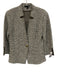 St. John Size 4 Gray & White Wool & Rayon Long Sleeve Knit One Button Skirt Set Gray & White / 4
