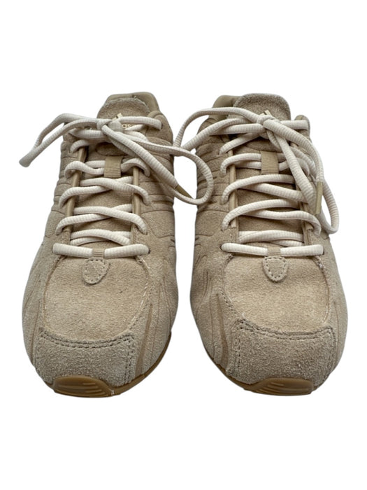 Adidas Shoe Size 8 Beige Suede Upper Round Toe Swirls Lace Up Low Top Sneakers Beige / 8
