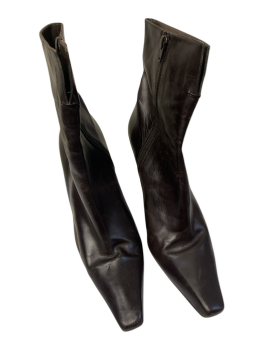 Stuart Weitzman Shoe Size 10 Black Leather Ankle Bootie Side Buckle Boots Black / 10