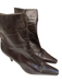 Stuart Weitzman Shoe Size 10 Black Leather Ankle Bootie Side Buckle Boots Black / 10