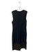 Diane Von Furstenberg Size 12 Black & Gold Viscose Scoop Neck Sleeveless Dress Black & Gold / 12