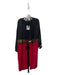 Diane Von Furstenberg Size 10 Black, Red, Gold Silk Waist Tie Long Sleeve Dress Black, Red, Gold / 10