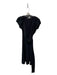 Diane Von Furstenberg Size 8 Black Nylon Blend Puff Sleeves Wrap Front Dress Black / 8