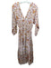 Perry Walker Size 1 White, Yellow, Multi Cotton Bird Print Smocked Detail Dress White, Yellow, Multi / 1