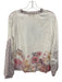Anna Cate Size Medium White, Pink, Blue Cotton Blend Long Sleeve Short Set White, Pink, Blue / Medium