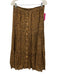 India Collection Emerson Fry Size S/M Brown & Black Cotton Long Sleeve Skirt Set Brown & Black / S/M