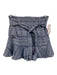 Never a Wallflower Size Small Blue Cotton Blend Short Puff Sleeve Polo Skirt Set Blue / Small