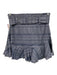 Never a Wallflower Size Small Blue Cotton Blend Short Puff Sleeve Polo Skirt Set Blue / Small