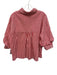 English Factory Size Small Red & White Cotton Half Sleeve Striped Collar Top Red & White / Small