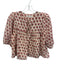 India Collection Emerson Fry Size XS/S Pink & Green Cotton Blend Floral Top Pink & Green / XS/S