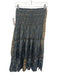 Perry Walker Collective Size XS/S Blue, Green, Gold Silk Blend Floral Midi Skirt Blue, Green, Gold / XS/S