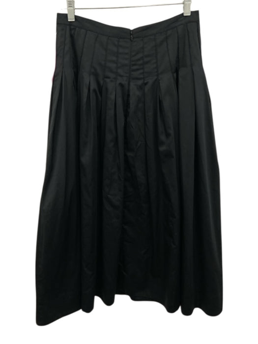 Hunter Bell Size 6 Black Cotton High Rise Pleated Balloon Midi Skirt Black / 6