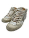 Golden Goose Shoe Size 37 White, Gold, Pink Leather Upper Round Toe Sneakers White, Gold, Pink / 37