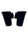 Loeffler Randall Shoe Size 7.5 Navy Blue Leather Suede Block Heel Peep Toe Pumps Navy Blue / 7.5