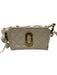 Marc Jacobs Cream White Lamb leather Zip Close Quilted Gold Hardware Bag Cream White / Small