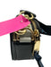 Marc Jacobs Blue, Black, Gold Saffiano Leather Zip Close Logo Color Block Bag Blue, Black, Gold / Small
