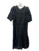 St. Roche Size 4 Black Cotton Lace Short Sleeve Round Neck Dress Black / 4