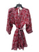 Cleobella Size M Red & Purple Cotton Floral Paisley Long Sleeve Dress Red & Purple / M