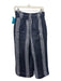 Sea New York Size 4 Navy Blue & White Cotton Elastic Drawstring Striped Pants Navy Blue & White / 4