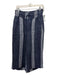 Sea New York Size 4 Navy Blue & White Cotton Elastic Drawstring Striped Pants Navy Blue & White / 4