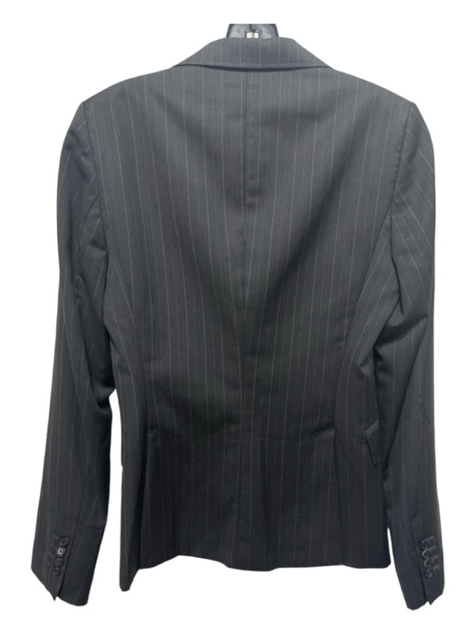 Boss Hugo Boss Size 6 gray & pink Virgin Wool Blend Vertical Pinstripe Jacket gray & pink / 6