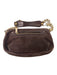 Versace Brown & Gold Suede Embossed Detail Shoulder Bag Gold Hardware Medusa Bag Brown & Gold / S