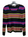 Love Moschino Size Small Black, Red, Yellow Wool Horizontal Stripes Top Black, Red, Yellow / Small