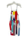 Crosby Size M White & Multi Polyester Blend Abstract Spaghetti Strap Dress White & Multi / M