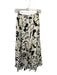 Hunter Bell Size XS Cream & Black Cotton Smocked Waist Band Swirls Maxi Skirt Cream & Black / XS