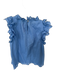 Sea New York Size S Cornflower Blue Linen & Cotton Flutter Sleeves Top Cornflower Blue / S