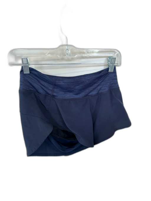 Outdoor Voices Size XS Navy Recycled Polyester Blend Heathered Waist band Shorts Navy / XS