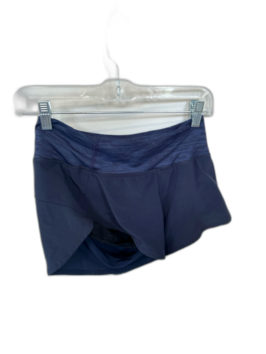 Outdoor Voices Size XS Navy Recycled Polyester Blend Heathered Waist band Shorts Navy / XS