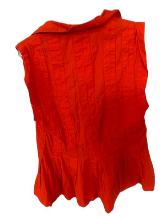 Free People Size XS Tomato Cotton Sleeveless Buttons Collar Dress Tomato / XS